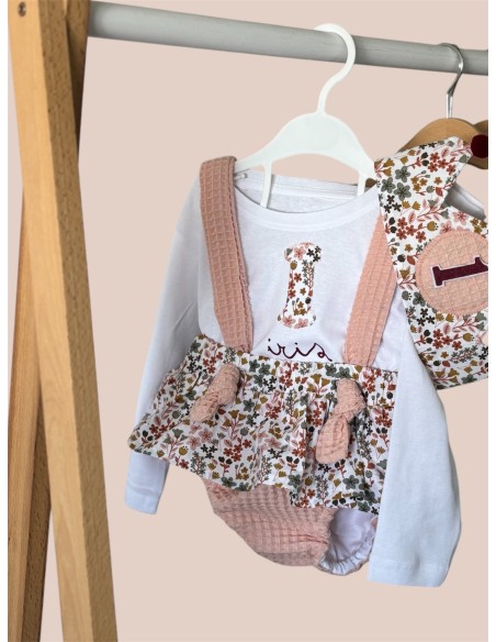 Cubrefaldita con tirantes y camisa