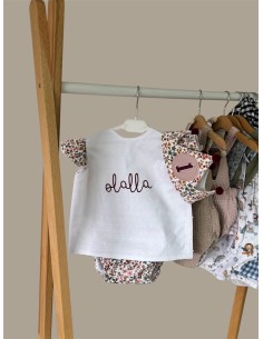 Blusa abierta y Cubrepañal