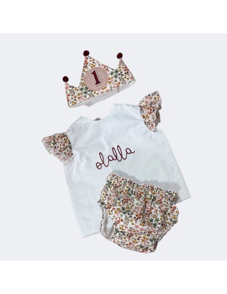 Blusa abierta y Cubrepañal